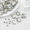 160PCS Glass Sew on Rhinestones, Flactback Sew On Claw Crystals for Crafts Costume Clothes Jewelry (Crystal Clear/White, Mixed Shapes)